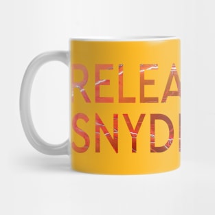 RELEASE THE SNYDER CUT - REVERSE FLASH RED LIGHTNING TEXT Mug